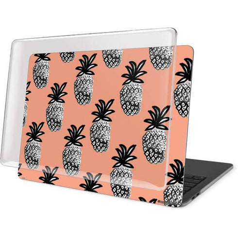 Bouffants and Broken Hearts Gray Scale Pineapple MacBook Pro 15in (2016-19) Case plus Skin