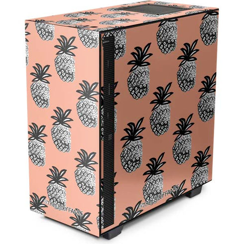 Bouffants and Broken Hearts Gray Scale Pineapple NZXT H510 Compact ATX Mid-Tower Case Skin
