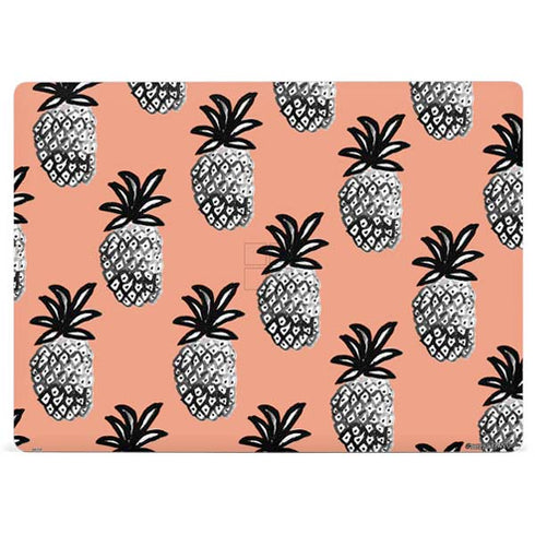Bouffants and Broken Hearts Gray Scale Pineapple Surface Laptop 3 13.5in Skin