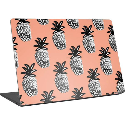 Bouffants and Broken Hearts Gray Scale Pineapple Surface Laptop 4 15in Skin