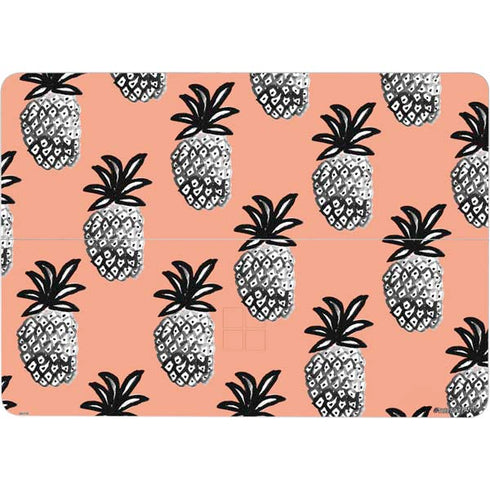 Bouffants and Broken Hearts Gray Scale Pineapple Surface Laptop Studio Skin