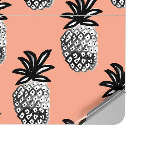 Bouffants and Broken Hearts Gray Scale Pineapple Surface Laptop Studio Skin