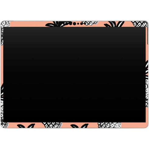 Bouffants and Broken Hearts Gray Scale Pineapple Surface Pro 8 Skin