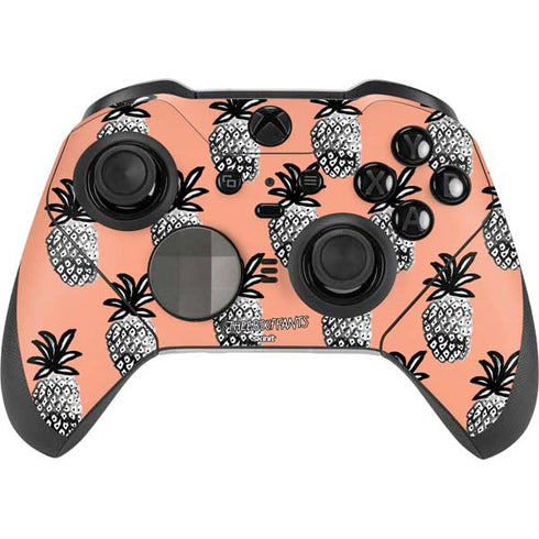 Bouffants and Broken Hearts Gray Scale Pineapple Xbox Elite Wireless Controller Series 2 Skin