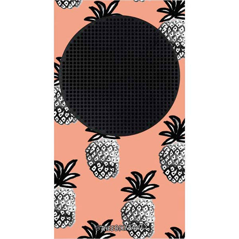 Bouffants and Broken Hearts Gray Scale Pineapple Xbox Series S Bundle Skin