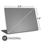 Gray Solid Universal Laptop 12in (9.8 x 6.8in) Skin