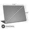 Gray Solid Universal Laptop 14in (11.4 x 8.2in) Skin
