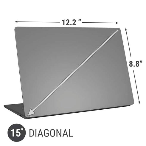 Gray Solid Universal Laptop 15in (12.2 x 8.8in) Skin