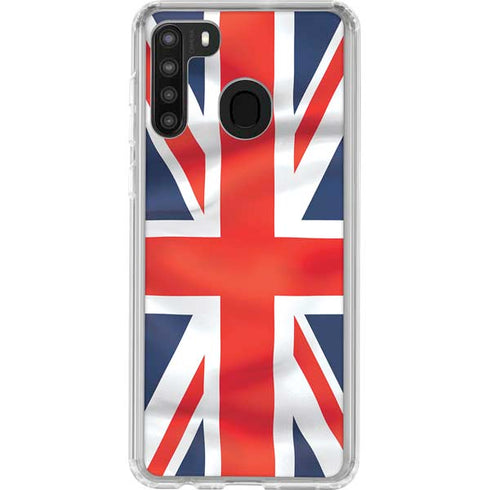 Great Britain Flag Galaxy A21 Clear Case