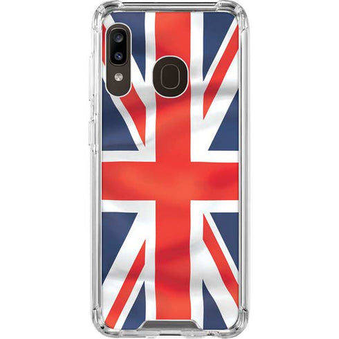 Great Britain Flag Galaxy A30 Clear Case