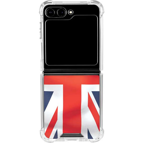 Great Britain Flag Galaxy Z Flip5 5G Clear Case