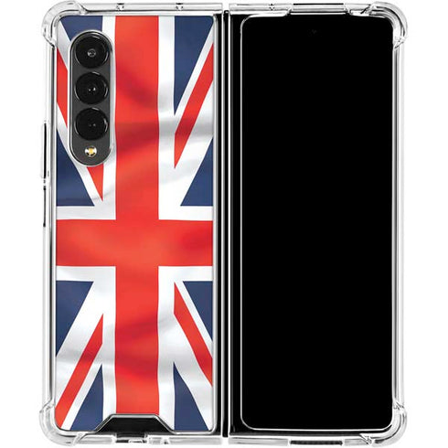 Great Britain Flag Galaxy Z Fold4 5G Clear Case