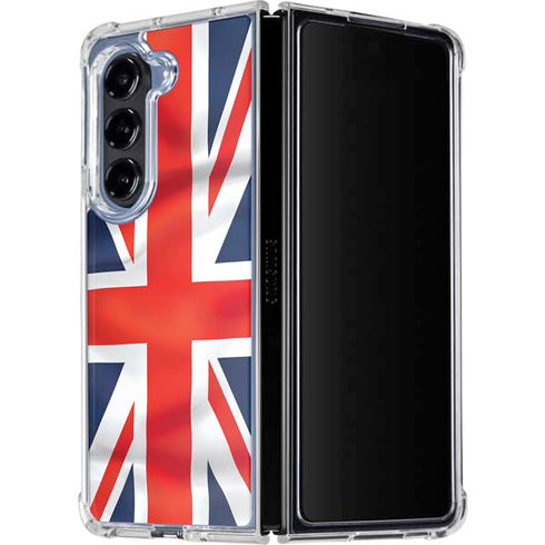Great Britain Flag Galaxy Z Fold5 5G Clear Case