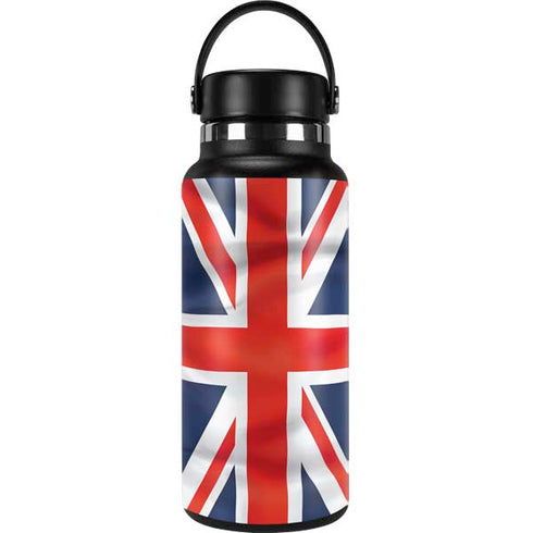 Great Britain Flag Hydro Flask 32oz Wide Mouth Skin