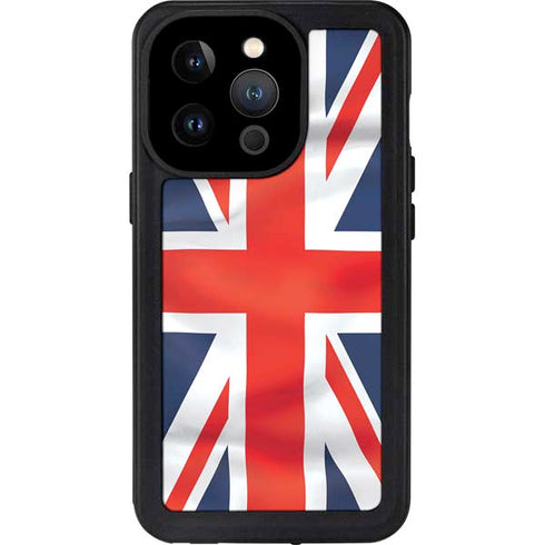 Great Britain Flag iPhone 14 Pro Waterproof Case
