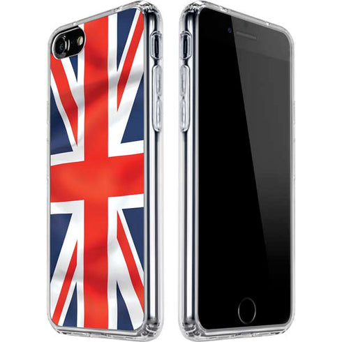 Great Britain Flag iPhone SE (2nd & 3rd Gen) Clear Case