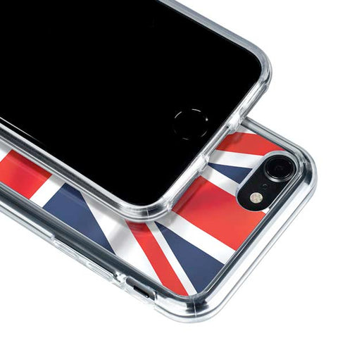 Great Britain Flag iPhone SE (2nd & 3rd Gen) Clear Case