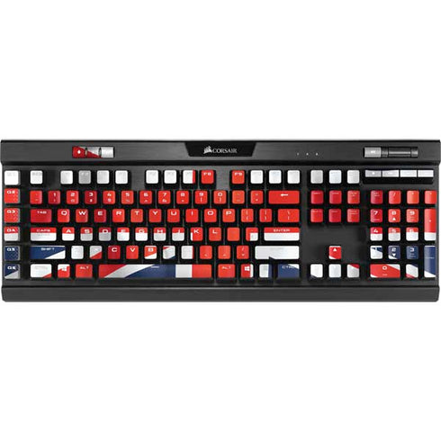 Great Britain Flag K95 RGB PLATINUM Mechanical Gaming Keyboard Skin
