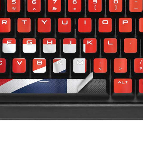 Great Britain Flag K95 RGB PLATINUM Mechanical Gaming Keyboard Skin