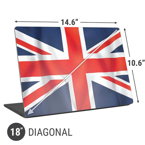 Great Britain Flag Universal Laptop 18in (14.6 x 10.6in) Skin