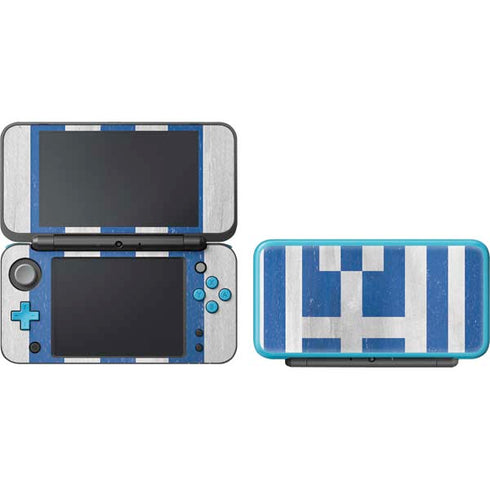 Greece Flag Distressed Nintendo 2DS XL (2017) Skin