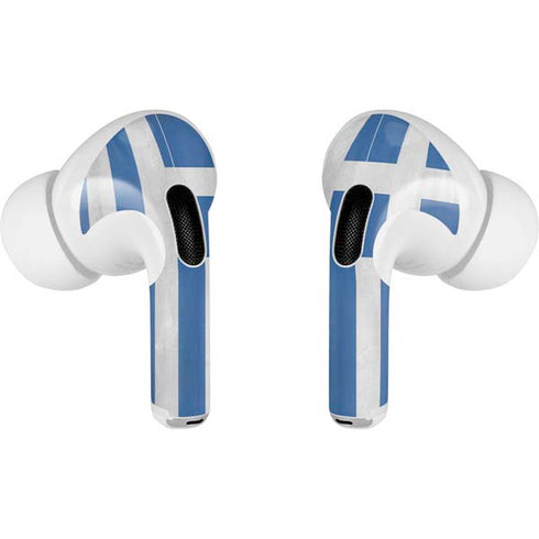 Greece Flag Distressed AirPods Pro 2nd Gen Skin