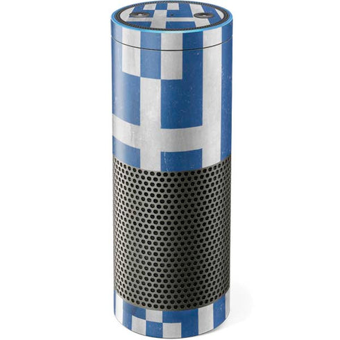 Greece Flag Distressed Amazon Echo Skin