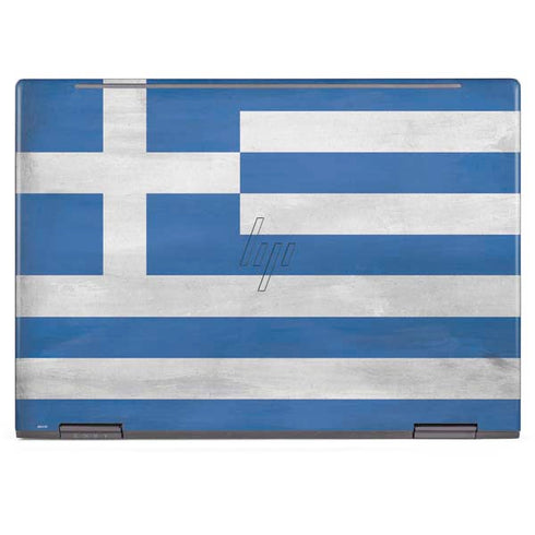 Greece Flag Distressed HP Envy Skin