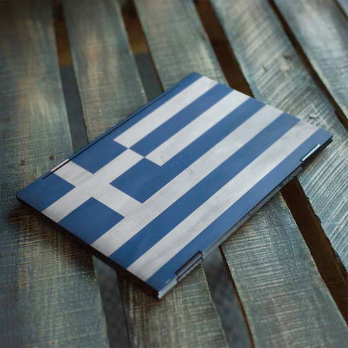 Greece Flag Distressed HP Envy Skin