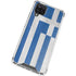 Greece Flag Distressed Galaxy A12 Clear Case