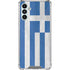 Greece Flag Distressed Galaxy A13 5G Clear Case