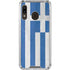 Greece Flag Distressed Galaxy A30 Clear Case