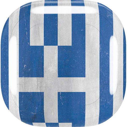 Greece Flag Distressed Galaxy Buds Live Skin
