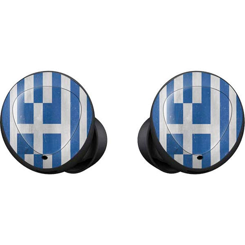 Greece Flag Distressed Galaxy Buds Skin