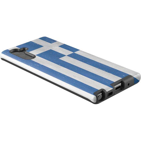 Greece Flag Distressed Galaxy Note 10 Pro Case
