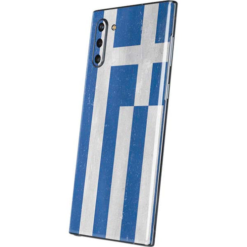 Greece Flag Distressed Galaxy Note 10 Skin