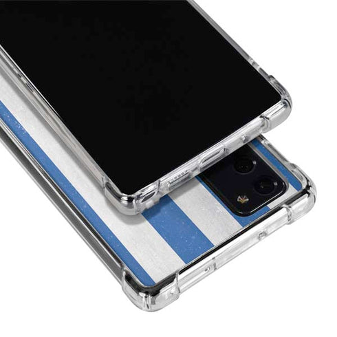 Greece Flag Distressed Galaxy Note20 5G Clear Case