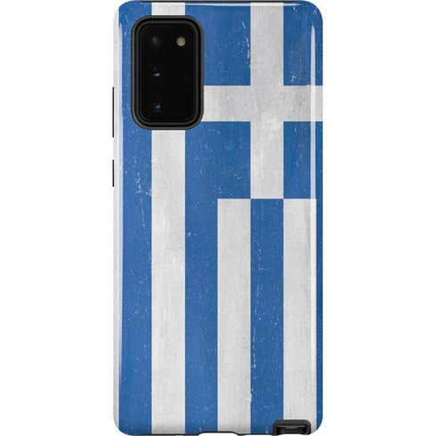 Greece Flag Distressed Galaxy Note20 5G Pro Case