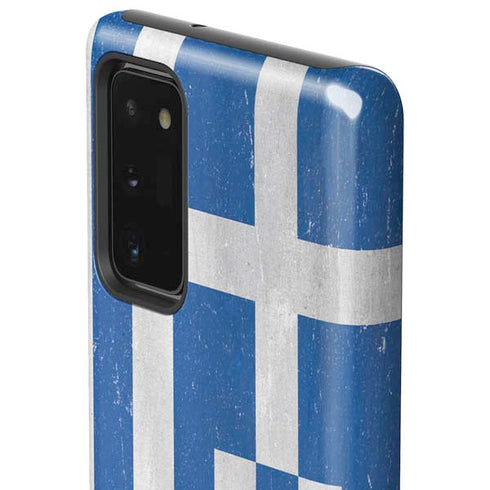 Greece Flag Distressed Galaxy Note20 5G Pro Case