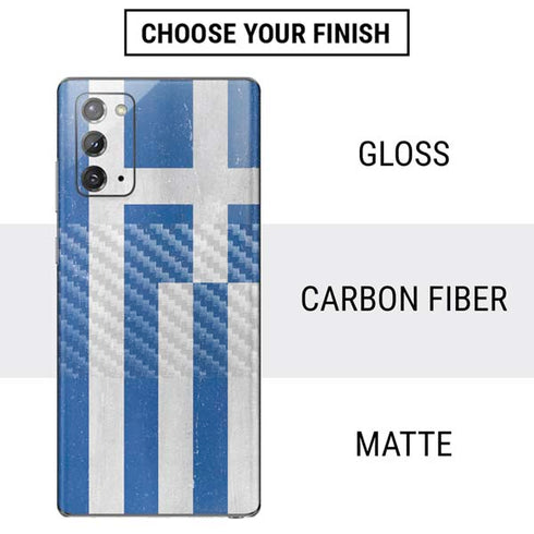 Greece Flag Distressed Galaxy Note20 5G Skin