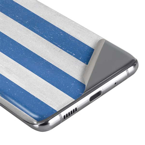 Greece Flag Distressed Galaxy S20 Plus Skin