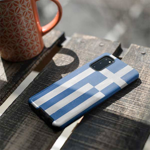 Greece Flag Distressed Galaxy S20 Pro Case