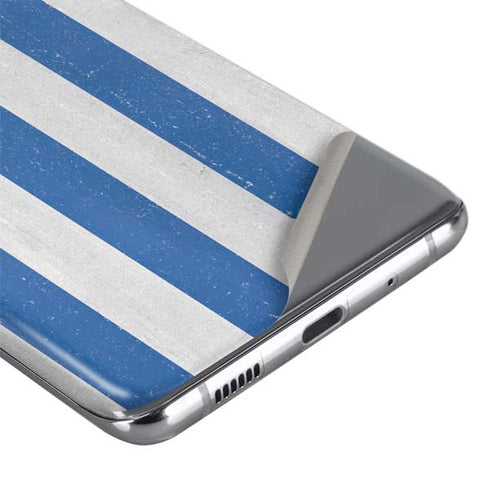 Greece Flag Distressed Galaxy S20 Skin