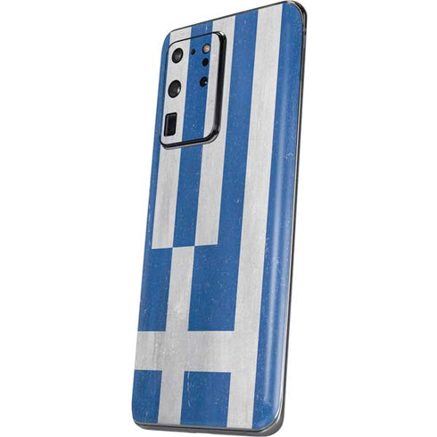 Greece Flag Distressed Galaxy S20 Ultra 5G Skin