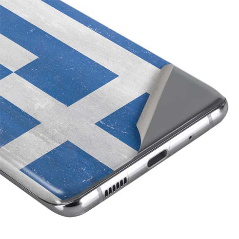 Greece Flag Distressed Galaxy S20 Ultra 5G Skin
