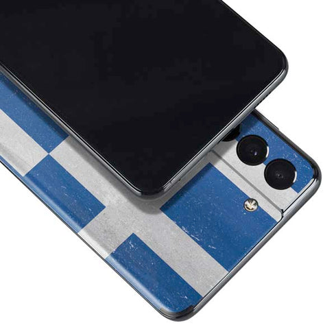 Greece Flag Distressed Galaxy S21 Plus 5G Skin
