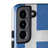 Greece Flag Distressed Galaxy S22 Plus Pro Case