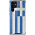 Greece Flag Distressed Galaxy S22 Ultra Clear Case