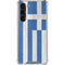Greece Flag Distressed Galaxy S23 Plus Clear Case