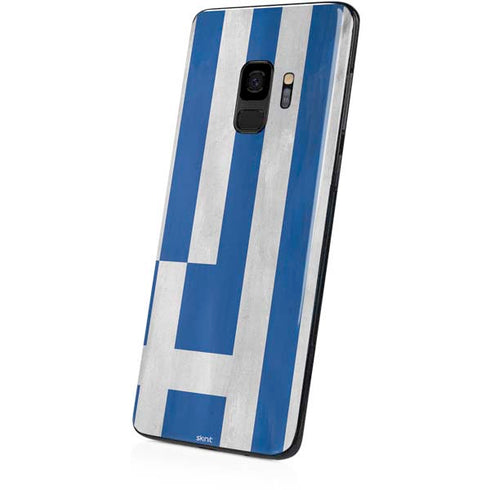 Greece Flag Distressed Galaxy S9 Skin